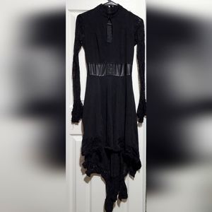 high neck cocktail dress Maureen The short May Death Never Stop Color:Black Gold o-casual